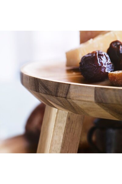 IKEA SKOGSTA Serving stand, acacia, 35 cm