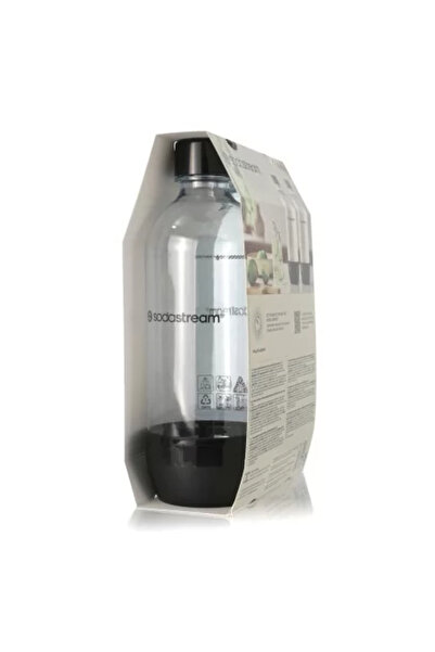 sodastream Set 2 sticle carbonatare, plastic, 1 L, Alb/Negru