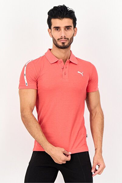 Puma Men Sportswear Fit Short Sleeve Outdoor Polo Shirt, Red