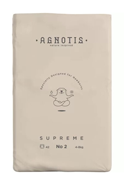 agnotis Scutece hipoalergenice Supreme Agnotis, mărimea 2, 4-8 kg, 42 bucăți