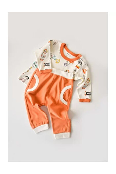 BabyCosy Set bluzita cu maneca lunga si pantaloni lungi, 100% bumbac , BabyCo...