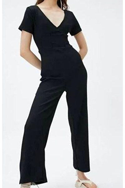 Femaura Tulum - FM090 Model Kısa Kollu V Yaka Tulum