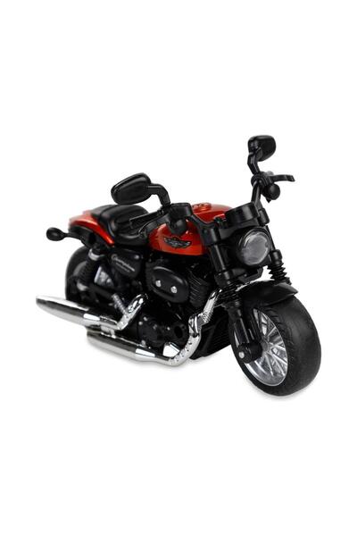 VARDEM OYUNCAK Çek Bırak1:14 Die-Cast Clasic Motosiklet - Turuncu