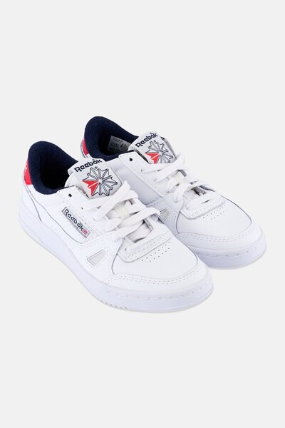 Reebok Kids Boy LT Court Lace Up Tennis Shoes, White