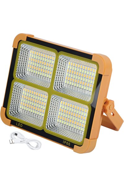 Zen Store مصباح عمل يعمل بالطاقة الشمسية LED قابل لإعادة الشحن بأربعة أوضاع 1...