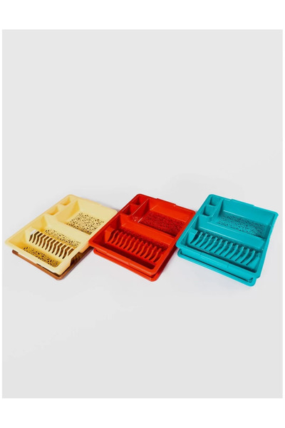 sterk Dish Drainer with Tray STERK, Plastic, 43 x 35 x 8 cm, Assorted Colors