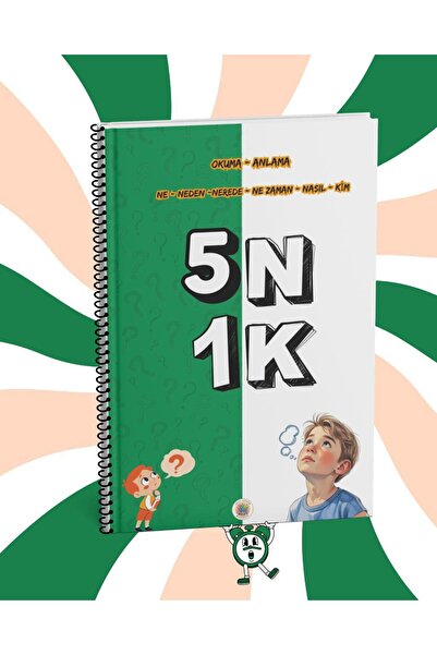Koyu Kitap 5N1K OKUMA-ANLAMA KİTABI ( İLKOKUL/ÖZEL EĞİTİM/REHABİLİTASYON)