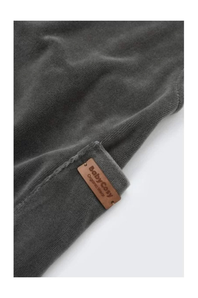 BabyCosy Velvet Jumpsuit with Straps - Anthracite, (Size: 9-12 months)