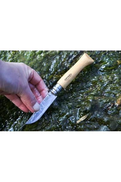 Opinel Pocket Knife N°09, stainless steel, 9 cm, 'Tradition Inox' -