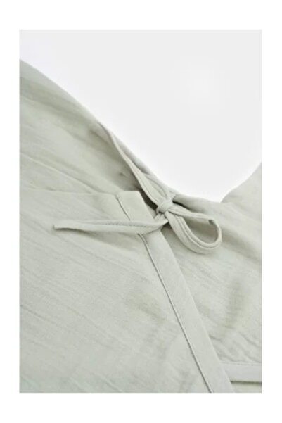 BabyCosy Salopeta petrecuta din muselina, BabyCosy, 100% bumbac , Verde