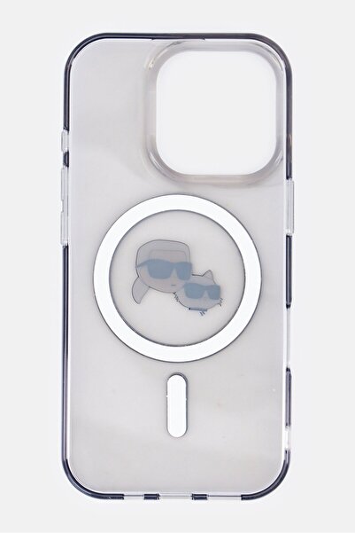 Karl Lagerfeld iPhone 16 Pro Brand Logo Phone Case, Transparent