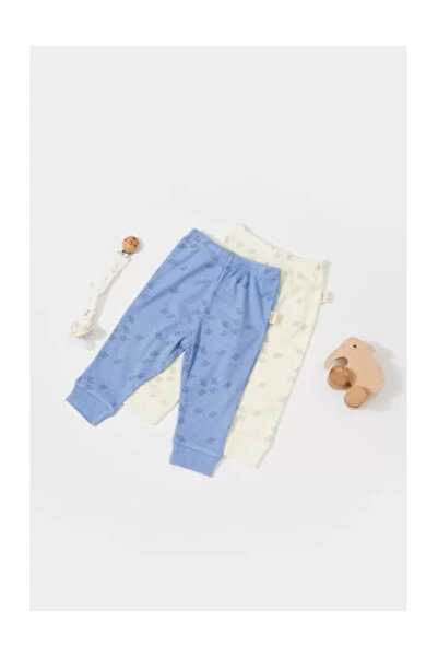 BabyCosy Set 2 pantaloni Imprimați, BabyCosy, Ecru/Lavanda