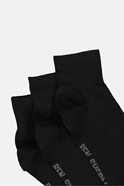Ben Sherman Men 10 Pairs Brand Logo Light Weight Feel Socks, Black