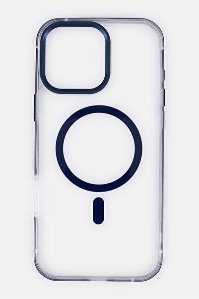 Levelo جراب حماية كلير ماجسيف لجهاز iPhone 16 Pro Max، أزرق داكن