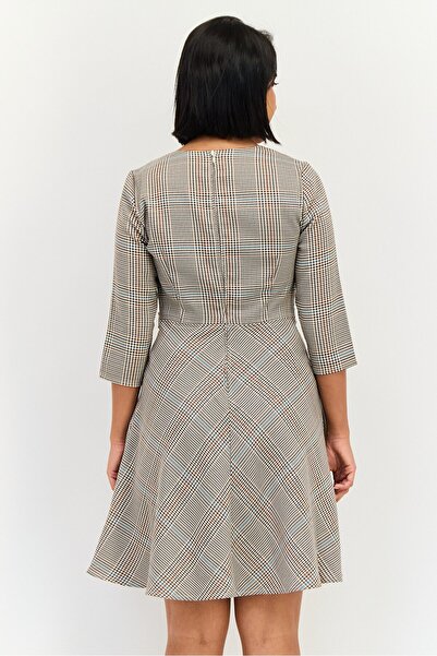 ORSAY Women Houndstooth Pattern Mini Dress, Multicolor