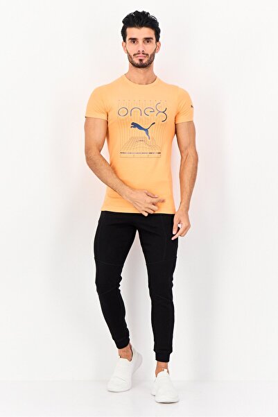Puma One8 x Men Slim Fit Short Sleeve Outdoor T-Shirt, Orange
