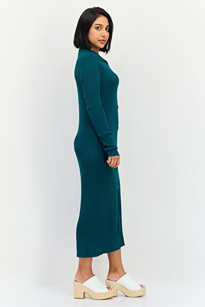 Threadbare Women Ribbed Sweater Dress, Teal
