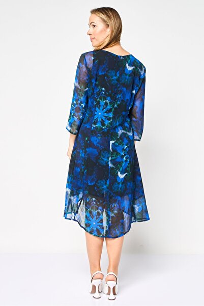 Desigual Women Floral Print Midi Dress, Multicolor