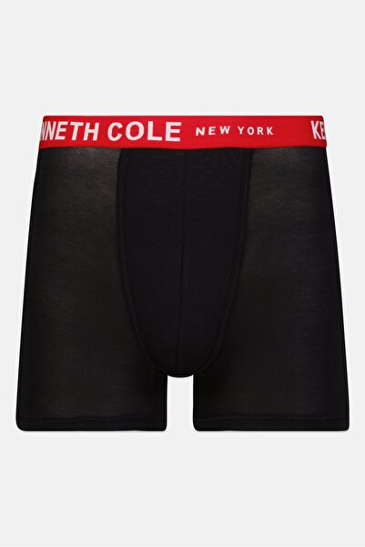 Kenneth Cole Men 2 Pack Brand Logo Trunks, Black