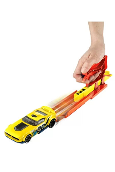 mattel Sada Hot Wheels Přenosný odpalovač Červený s autíčkem