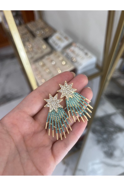 the ASEL İNCİ تصميم أقراط مرصعة بالأحجار