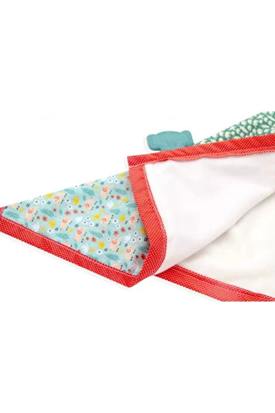 Babyjem Jucarie dentitie cu paturica pathwork (Culoare: Albastru)