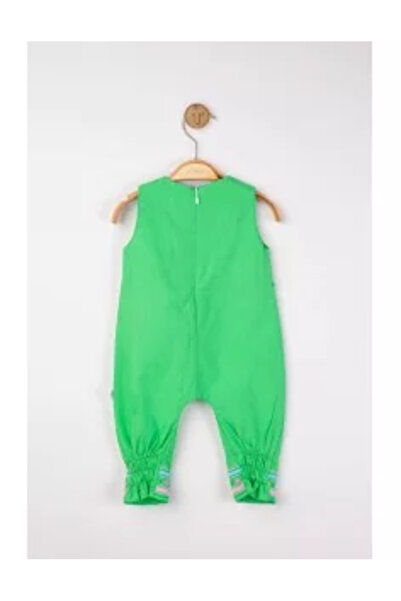 BabyCosy Long Sleeve Romper with Long Pants in Cotton and Modal - Green