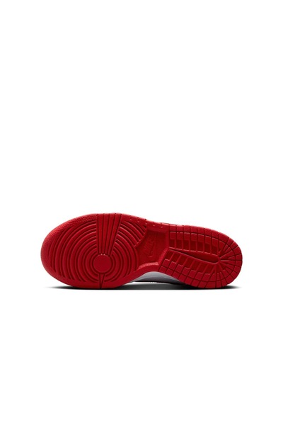 Nike Dunk low kırmızı beyaz deri unisex sneaker spor ayakkabı - fb9109-119
