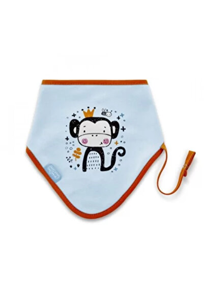 Babyjem Bib with pacifier holder Triangle (Color: White)