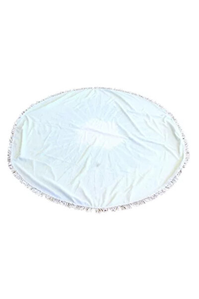 Avex Large Beach Towel, Super Absorbent, Round Shape, 150 cm Diameter, Pineapple Design