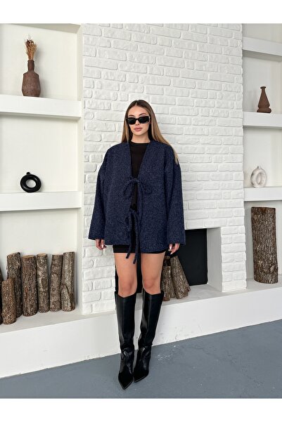 Ekim Store Çift Bağcıklı Kırçıllı Ceket