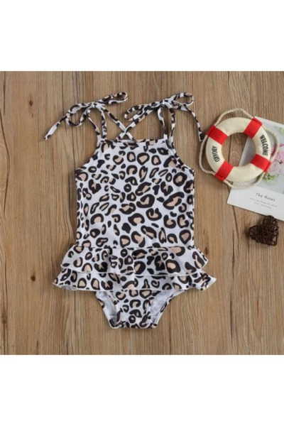 drool Costum de baie cu volan si bretelute