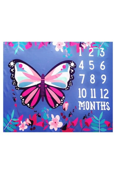 drool Paturica Milestone subtire pentru fotografii memorabile Fluture mov