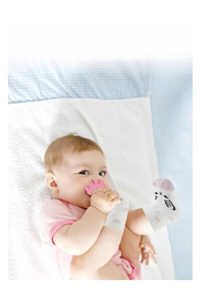 Babyjem Teether Socks (Color: Grey)