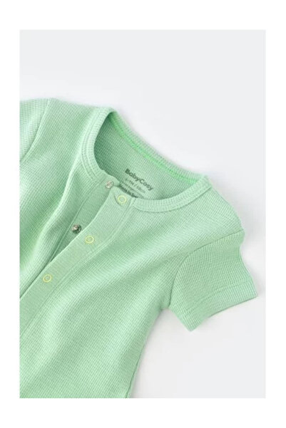 BabyCosy Short Pants Jumpsuit - 100% Cotton - Mint