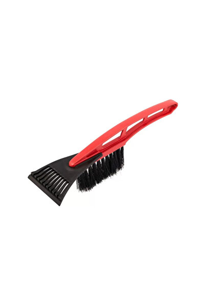 AMIO Škrabka na úklid sněhu s kartáčem, ergonomická, délka 31 cm