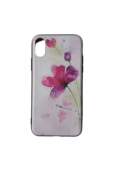 OEM Carcasă compatibilă cu iPhone X / XS, Carcasă din silicon cu relief, Floare