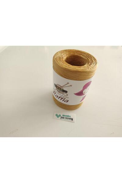 Nas Rafya İp | Yumuşak Doğal Bambu Lifinden | Çanta ve Hobi İpi | 90-100 gr | Renk: D74-2 Adet