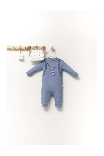 Tongs Baby Baby jumpsuit set with hat and ears Teddy Bear