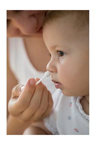 Babyjem Bețișoare de curățare a urechilor pentru bebeluși cu protecție de siguranță pentru bebeluși și copii, 60 buc.