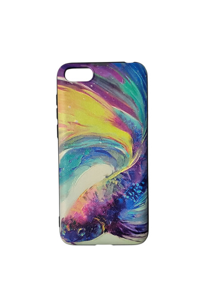 OEM Carcasă compatibilă cu Huawei Y5 2018, silicon cu relief, Pește japonez