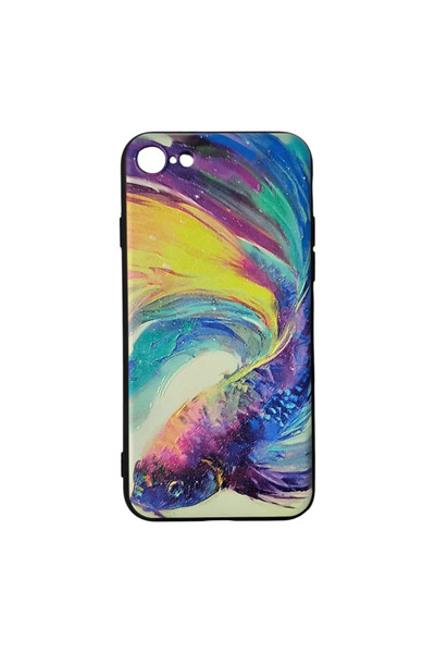 OEM Θήκη συμβατή με iPhone 7, Θήκη από ανάγλυφη σιλικόνη, Ιαπωνικό ψάρι