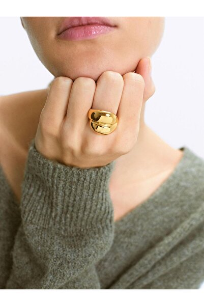 PARFOIS Paslanmaz Çelik Gold Yüzük
