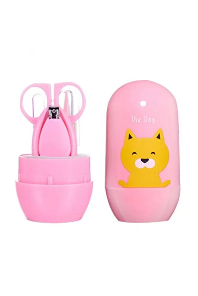drool Set 4 piese pentru ingrijirea unghiilor bebelusului (Model: Catel Roz)