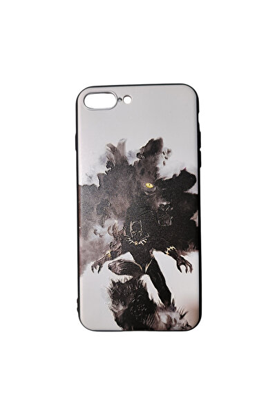 OEM Carcasă compatibilă cu iPhone 7 Plus, Husă din silicon cu relief, Pantera...