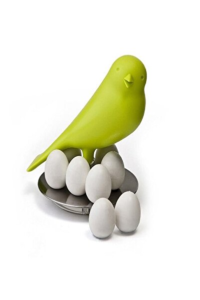 teknom Dekoratif kuş not tutucu mıknatıslı yumurta not tutucu buz dolabı süsü