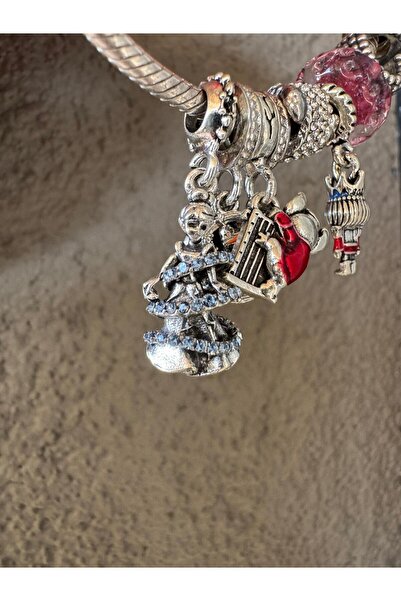 Xui Trend Marka Model Pndra Bileklik Charmı Disney Taşlı Sindirella Figürlü /...