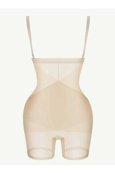 Fstyle Healthy 3-layer full crossover corset, beige