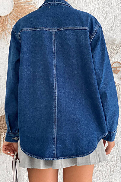 Noa Noa Cămașă din denim pentru femei – cu nasturi și confortabilă, fără căptușeală croială