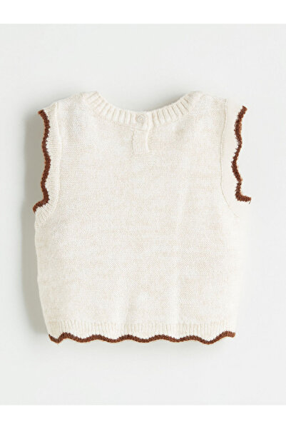 LC Waikiki Bisiklet Yaka Triko Kız Çocuk Süveter